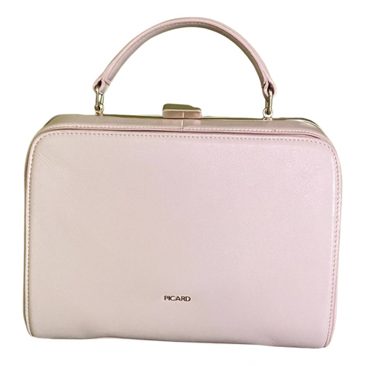 Leather bag Picard Pink in Leather 